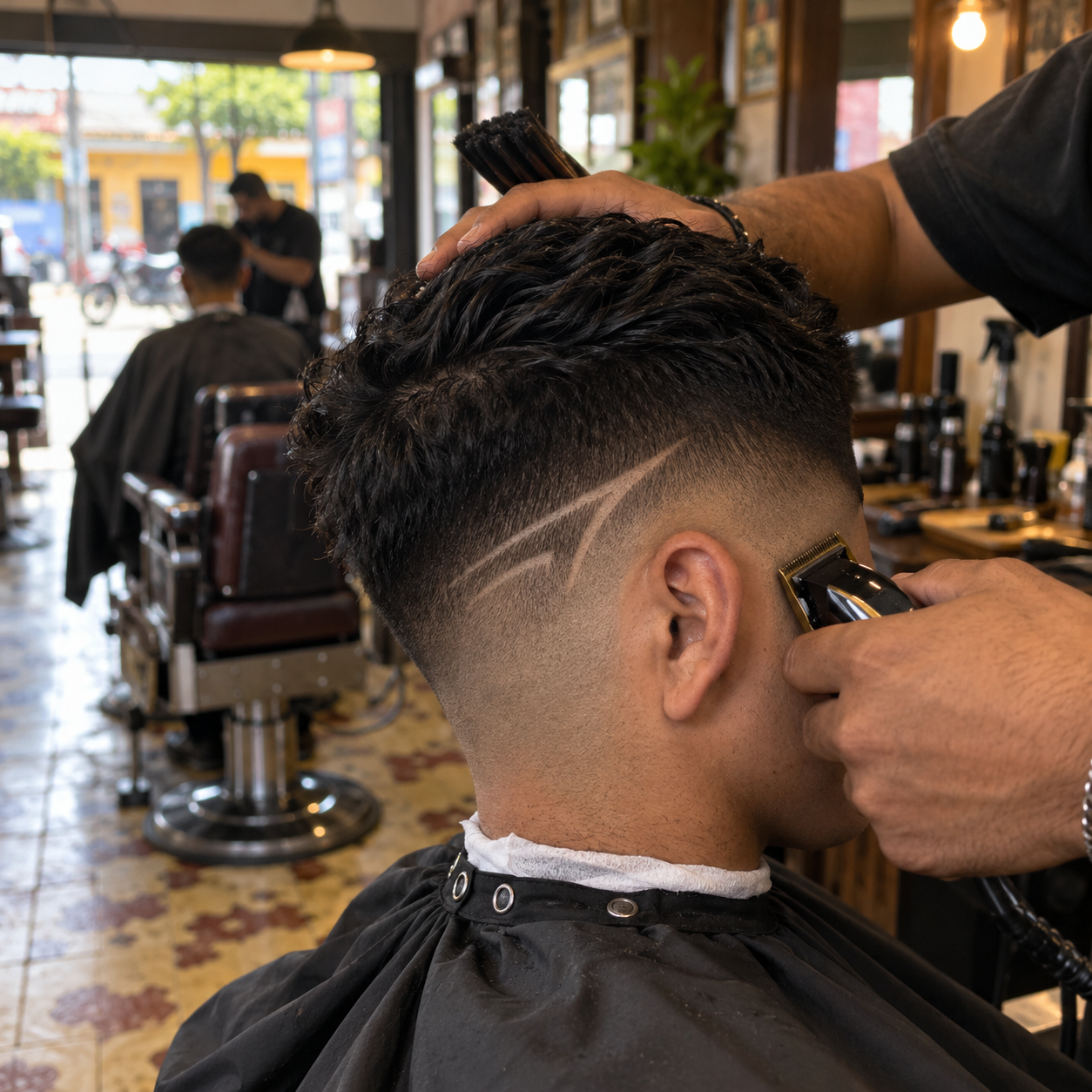 Diseño de línea en un corte