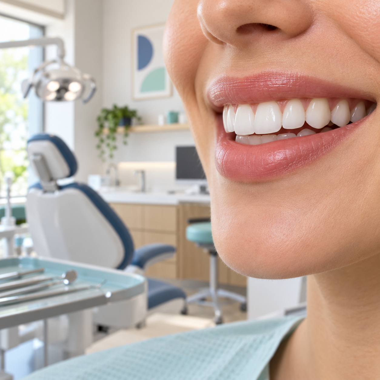 Primer plano de una sonrisa