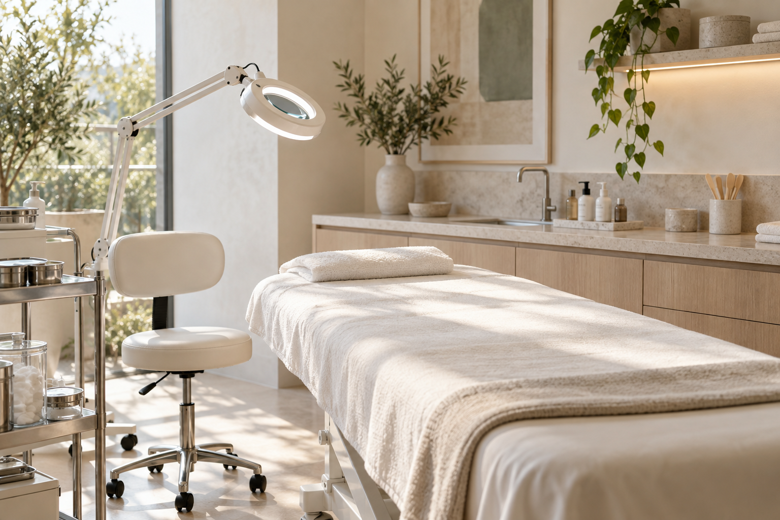 Consultorio de dermatología luminoso